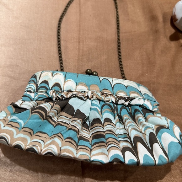 GAP Handbags - GAP Small multicolored purse with chain strap and snap closure,good condition.